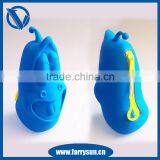 2015 Hostales Silicone Cartoon Pencil Bag Zipper Pen Bags