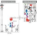 Home Decal Happy Cats in Love Lamp Pole Room Decal Art Wall Stickers Living Room Bedroom Art Picture DIY Mural Decoration thumbnail-5