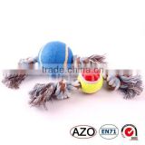 new design tennis cotton rope pet toys for dogs