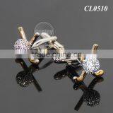 New Arrival Fashion Cufflinks Novelty Golf Design Best Gift For Men Cufflinks Wholesale Retail Gold Silver Metal Golf Cuff Links thumbnail-1