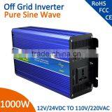 CE RoHS Approved 12v 220v Solar Power Inverter 1000W Inverter Pure Sine Wave Supplier's Choice