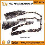 New Style Women Tie Waist Scarf Colorful Chain Handicraft Belt