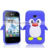 PENGUIN SILICONE SKIN Mobile Phone Case COVER FOR LG Optimus L3 E400 thumbnail-1