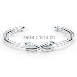 Factory Wholesale Price 925 Bangle Cuff Silver Infinity Bangle thumbnail-1