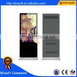 Bizsoft 65'inch big size fashion design floor advertising player with touch y for supermarket