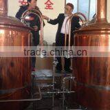 Beer Brewery Mash Tun 500l Red Copper Brew Kettle for Sale thumbnail-2