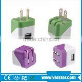 Cell Phone Folding Plug 5v 1a USB Charger thumbnail-1