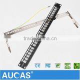 FTP 19 Inch 24 Ports Blank Patch Panels With Cable Manager