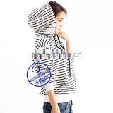 Custom Striped Pullover Sweatshirts Hoodies Women thumbnail-4