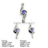 K350S 925 Silver Earring and Pendant Ring Jewelry Set Cheap Silver Jewelry thumbnail-2