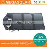 camping solar charger for mobile phone 12W 18W 24W