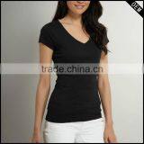 bulk v-neck t shirt and t-shirt women made in Guangzhou china with nice quality