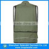2016 Latest Design Multipocket Dark Green Men' Cargo Vest thumbnail-2