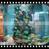 UV cylindrical acrylic aquarium oceanarium on sale for restaurant