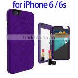 Factory Price Multifunctional Flip Wallet Case for IPhone 6s, Cover for IPhone 6 With Mirror With Card Slot thumbnail-1