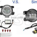 Vinstar LED Fog Lights With DRL For Jeep Wrangler 4" J.W. LED Fog Light Replacement in Black Housing for 07-16 Jeep Wrangler thumbnail-5