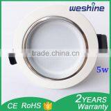 Acrylic Cover Wide Angle 5w Indoor Ceiling Light LED Downlights thumbnail-3