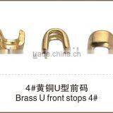 No.4 Brass U Top Stopper Zipper Garment Accessories thumbnail-1