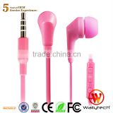 Wallytech Original WHF-119 Colorfully cool in ear Earphone & headphon with Microphone & Volume remote for Samsung Galaxy s4