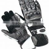 DL-1491 Leather Motorcycle Gloves
