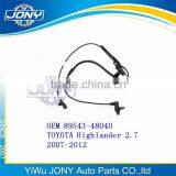 Front Left Wheel Speed Sensor ABS Sensor 2007-2012 TOYOTA Highlander 2.7 OEM 89543-48040