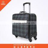 14 Inch , 4 Wheels , Soft PVC Case , Nylon Zipper Trolley Travel Luggage Bag thumbnail-4