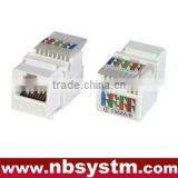 UTP Cat6 Rj45 Keystone Jack 90 Degree, Toolless Type