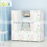 DIY Portable Bedroom Corner Plastic Clothes Wardrobe Box thumbnail-5