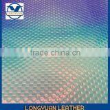 Color Change Leather Embossed Vinyl Fabric PU Leather Factory thumbnail-1