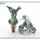 Silver Foil Lighted Seahorse Bottle Stopper/octopus Wine Bottle Stopper With Wooden Cork Make You Own Wine Bottle Stopper thumbnail-3
