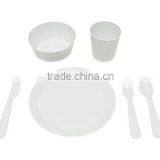 New Wholesale Bpa Free Plastic Custom Printed 6PCS/SET Kids Dinnerware Sets thumbnail-5