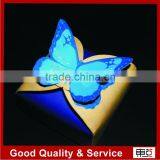 Unique Blue Butterfly Pattern Lock Paper Box for Food