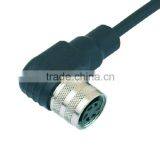 M16 Female Waterproof Electric 90 Degree Right Angle 2pin 4pin 5pin 7pin 12pin 14pin 19pin 24pin