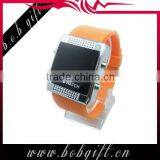 2014 popular cheap fashsion LED silicone western watch