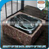 Free Standing Acrylic Outdoor Soaking Hot Spa Bathtub With Led Bubble thumbnail-1