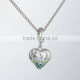 Fashionable Heart Shape Design Gemstone Charm Pendant Bracelet Jewelry thumbnail-2