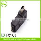 Mini USB Male to Micro USB Female Adapter Compatible With USB 2.0 and 1.1