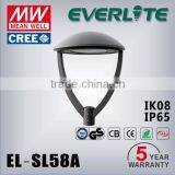 New Designed Round Design 110lm/w IP65 IK08 Led Post Top Lantern 80w thumbnail-1