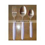 Stainless Steel Cutlery With Plastic Handle thumbnail-1