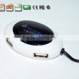 High Speed 4 Port USB HUB 2.0 USB Splitter Adapter for Notebook/Tablet Computer PC Peripherals Accessories thumbnail-2