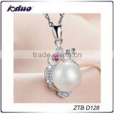 Yiwu 2016 Owl Pendant Pearl Necklace Design thumbnail-1
