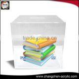 High Quality Organic Glass Boxes Custom Clear Acrylic Storage Box With Lid for Book or Toy