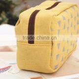 Clear Customizable Fasion Stationary Large Two Zipper Canvas Pencil Case With Compartments for Teenagers thumbnail-3