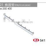 Oval Tube Wall Chrome Metal Slatwall Display Hook From Foshan C25