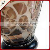Different Design Handmade Art Wedding Decoration Flower Arrangement ,Tall Frosting Glass Vase thumbnail-6