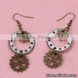Cheap Fashion Imitation Jewelry New Popular Steampunk DIY 3pcs Gear Earrings Made in China Yiwu thumbnail-3