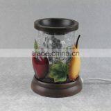 New fruit design glass electric warmer /candle warmer/diffuser fragrance lamps/metal aroma oil burner for wholesale