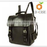 Wholesale Price Custom Vintage Men's Genuine Leather Backpack thumbnail-4