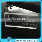 Customized 3D Acrylic Logo Block With Engraving, CNC Routing Perspex Brand Block for Sale