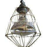 Vintage Industrial Lamp Guard Cage Metal Lamp Shade Work Light thumbnail-3